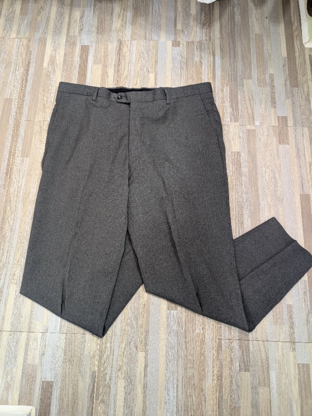Jos. A. Bank Men's Signature Collection Dress Pants Grey Tailored Fit Wool 38x30